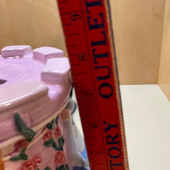 Disney Princess Ceramic Castle Coin Bank Featuring Belle Cinderella & Aurora Mul - Picture 10 of 11